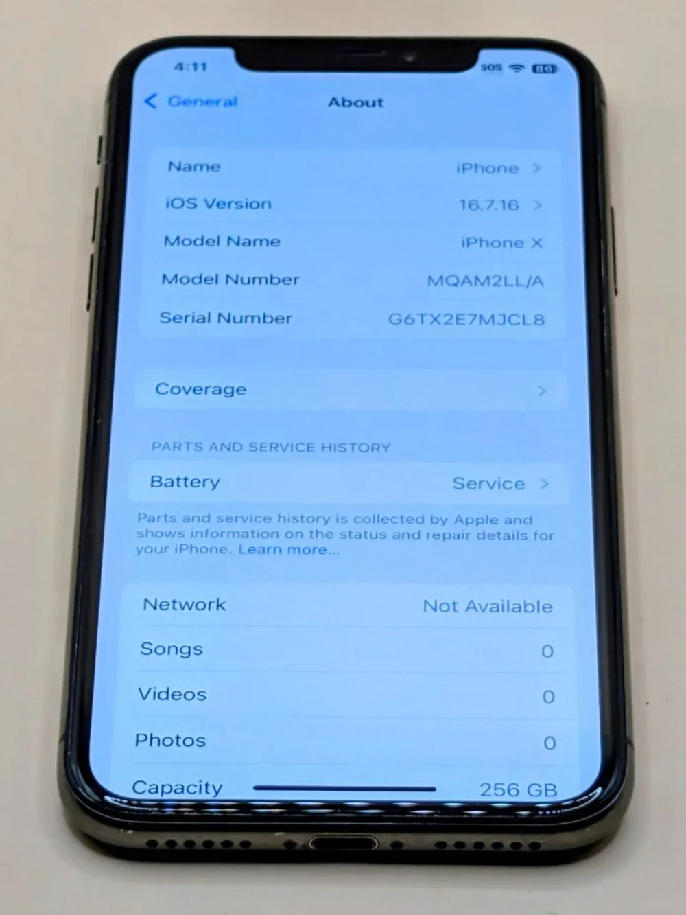 iPhone X 256GB (Unlocked) #2***